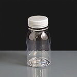 125ml PET Round Juice Bottle with Tamper Evident Cap - Box of 308