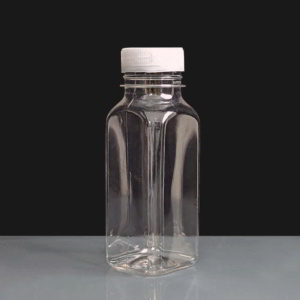 250ml Square Plastic Bottle with Tamper Evident Cap - Box of 192