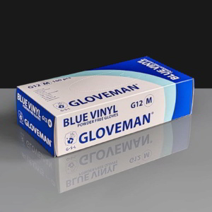 Medium Blue Powder Free Vinyl Gloves 