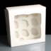 White 9 Hole Mini Cupcake Boxes Film Window