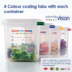 Gastronorm Airtight Food Storage Container & Lid: Box of 6