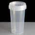 250ml Clear Round 69mm Diameter Tamperproof Container and Lid