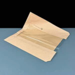 215x215mm Medium Compostable Kraft Window Bag - Box of 1000