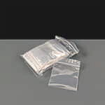57 x 57mm Clear Plain Easy Grip Seal Bags - Size 1