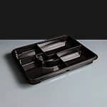 Faerch Bento Snack / Meal Box Base - Black - Box of 90