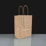 Twisted Handle Brown Paper Bags - 24 x 18cm