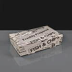 Corrugated Small Printed Fish and Chips Boxes