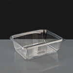 Crystal 1000cc Clear Hinged Salad Container