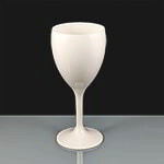 White Plastic Wine Glasses
