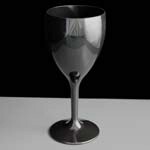Black Plastic Wine Glasses