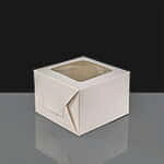 Window Cake Boxes - 50 Cardboard 6 x 6 x 4