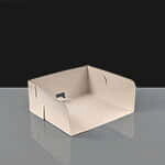 Folding Swedish Bakery Tray Open Box- 6x6x2.5 inches