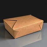 69oz Economy Leak-Proof Food Carton No.3 Brown - Box of 200