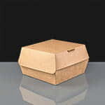 Large Biodegradable Kraft Clam Shell Burger Box