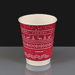 8oz Christmas Design Paper Coffee Cup