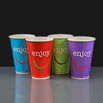 16oz Enjoy Cold Drink Paper Cup - Mixed Colours
