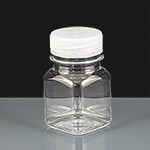 80ml Square Plastic Bottle with Tamper Evident Cap - Box of 520