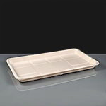 No. 25S Shallow Compostable Bagasse Meat Tray