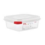 GN1/6 Airtight Food Storage Container & Lid - 1100ml: Box of 6