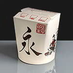 Small 16oz NEW YORKER China Print Noodle Box