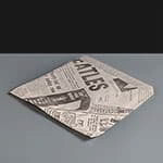 Fish and Chip Greaseproof Newsprint Bag Open 2 Sides