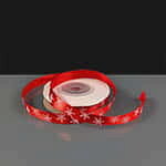 Snowflake Christmas Ribbon - Red & White - 10mm x 9m