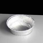 44170J - 110mm Round Foil Pie Tray - Rolled Edge