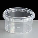 240ml Clear Round 97mm Diameter Tamperproof Container