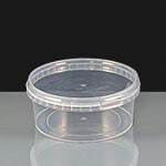 400ml Clear Round 122mm Diameter Tamperproof Container