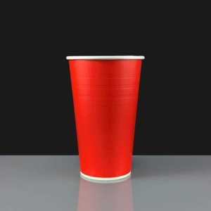 16oz Cold Drink Paper Cup - Red