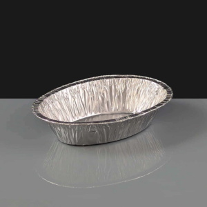 Oval Deep Foil Steak & Kidney Pie Dish - Rolled Edge