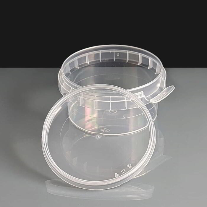 New 180ml 93mm tamper proof plastic container and lid