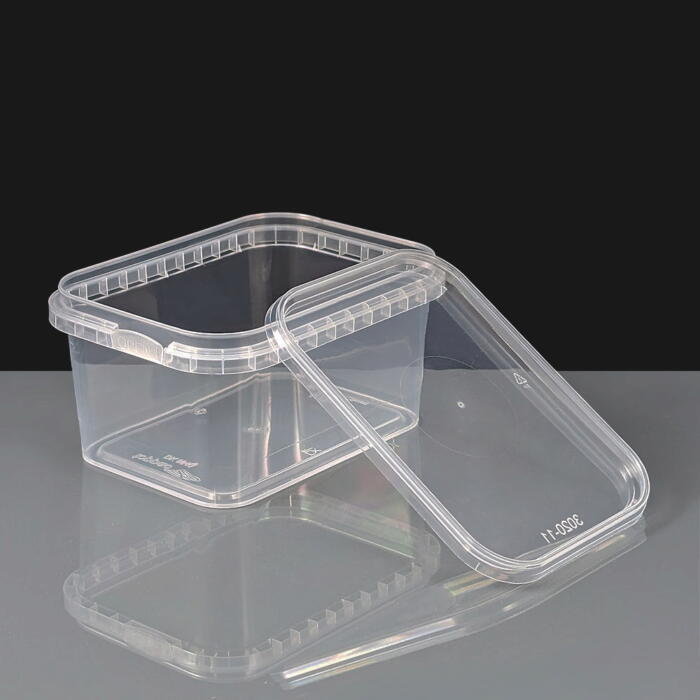 Rectangular 480ml Tamper Evident Container and Lids