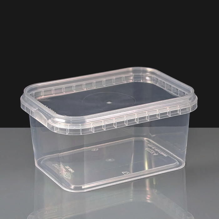 Rectangular 480ml Tamper Evident Container and Lids