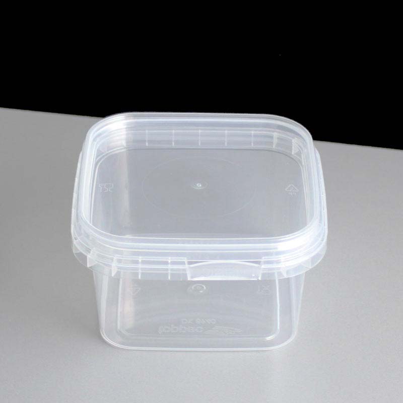 280ml Square Tamper Evident Container & Lids (500)