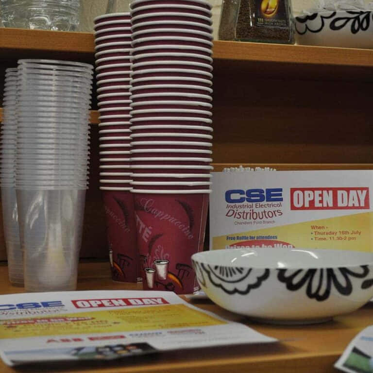 CSE Open Day Coffee Plastic Cups