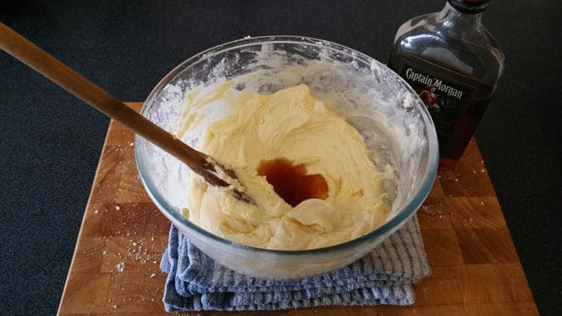 Add Rum to butter
