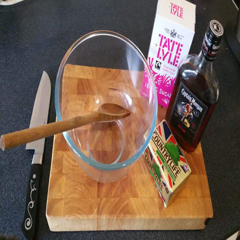 Rum Butter Ingredients