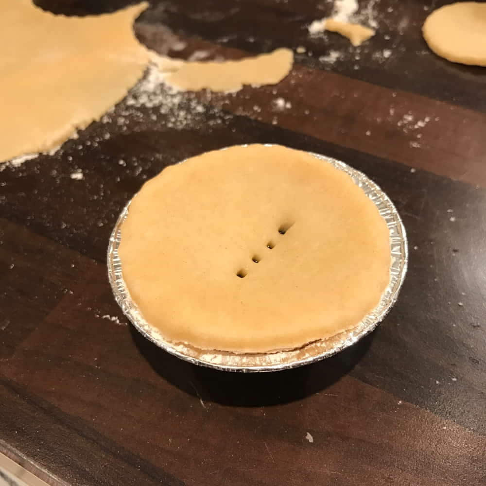 Mince pie pastry lid
