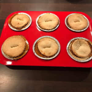 Mince pies out of the oven Mince Pies Out Of the Oven