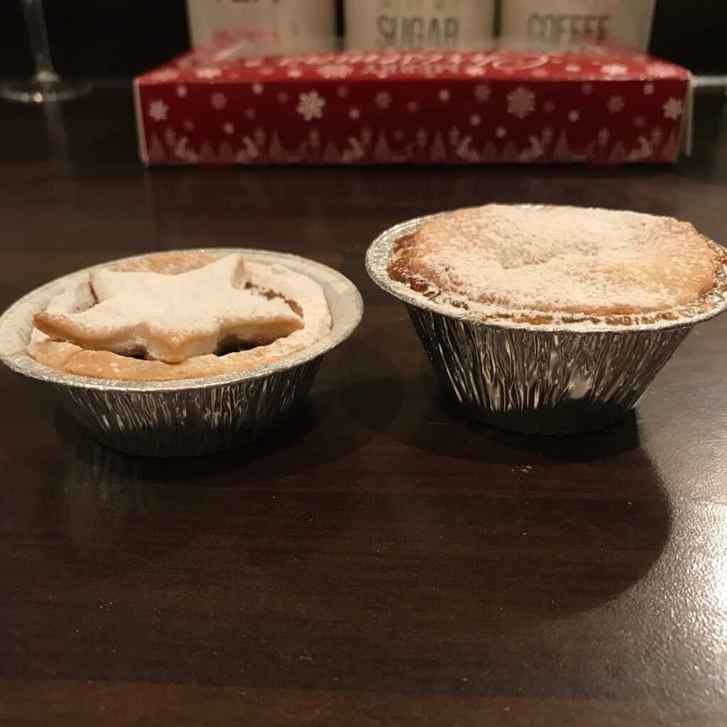 Two Freshly Cooked Mince Pies