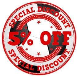 5% off seasonal discount