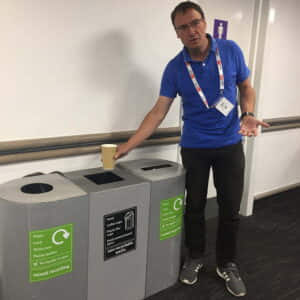 Disposable cups not recycled at Brighton centre