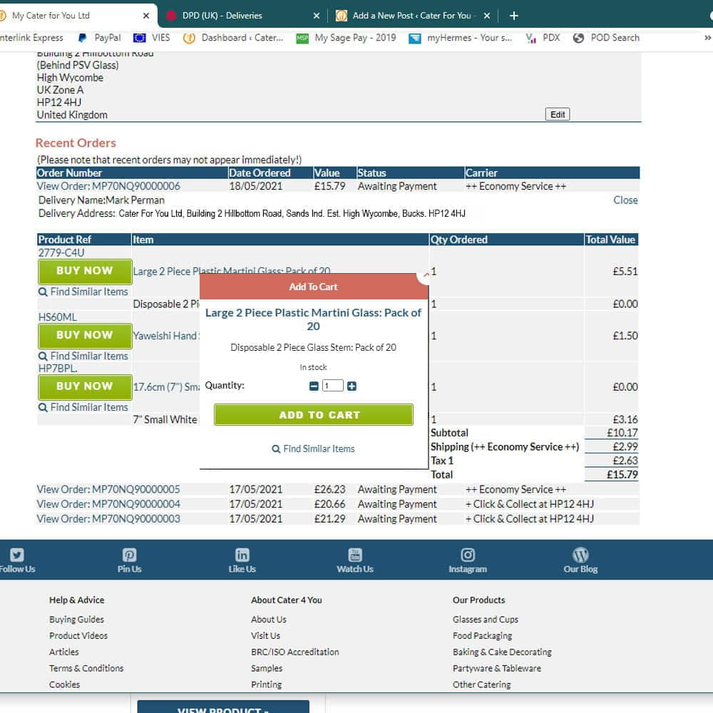 Web Site Updates - Account Login