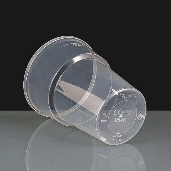 12oz Katerglass Disposable Half Pint Glasses - 285ml To Line - CE 12oz Katerglass Disposable Half Pint Glasses - 285ml To Line - CE