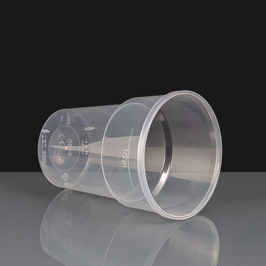 12oz Katerglass Disposable Half Pint Glasses - 285ml To Line - CE 12oz Katerglass Disposable Half Pint Glasses - 285ml To Line - CE
