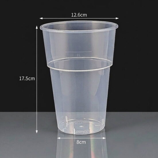 2 pint disposable plastic glass 17241CE 2 Pint Plastic Glass