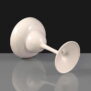 bb127-1wh white margarita glasses base