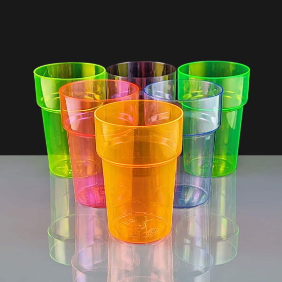 bb250-2mnce Mixed Colour Pint Glasses bb250-2mnce Mixed Colour Pint Glasses