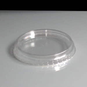 Flat lid for disposable pint glasses